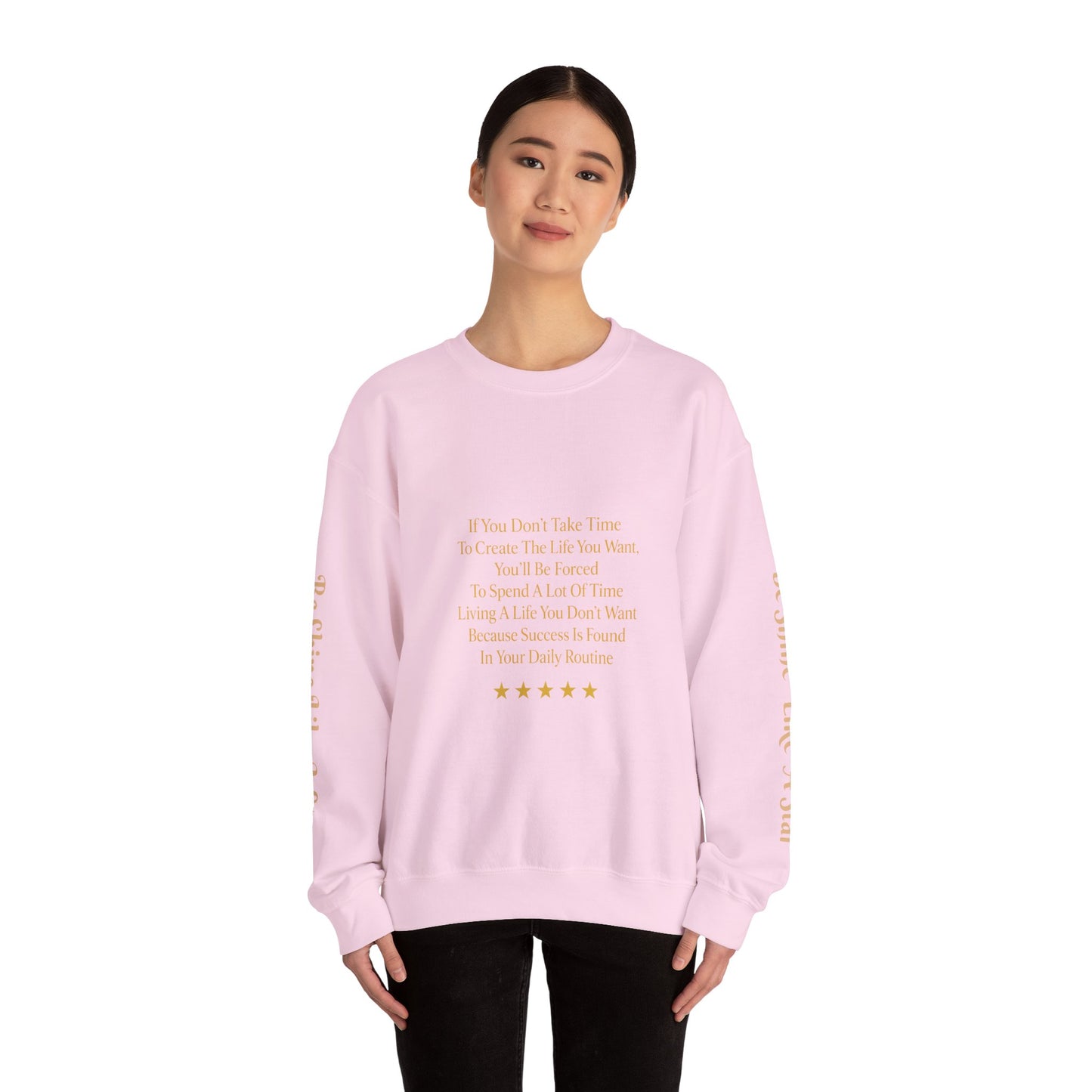 Inspirational Quote Crewneck Sweatshirt - Cozy Gift, Everyday Wear, Casual Style, Self-Care Reminder, Thoughtful Present
