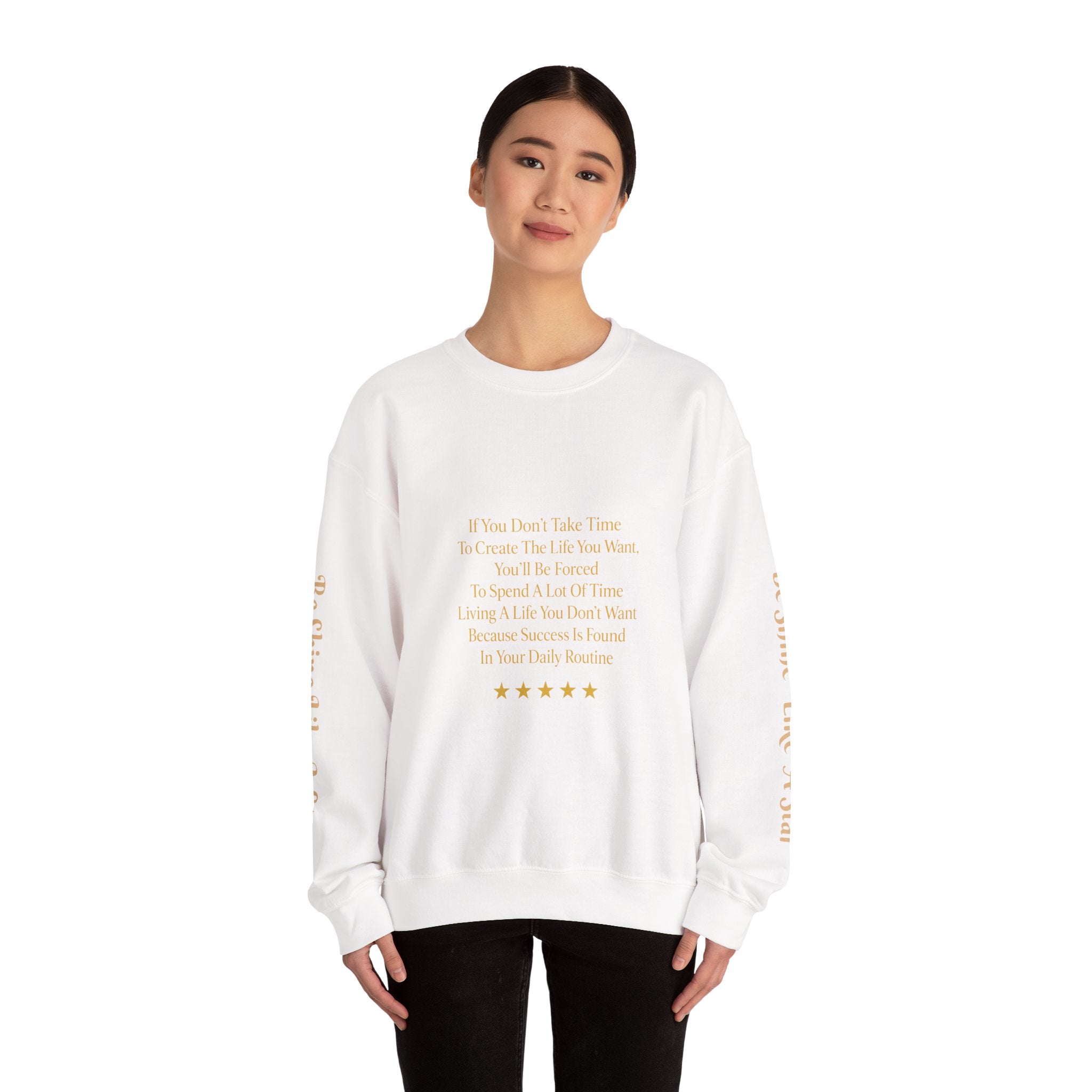 Inspirational Quote Crewneck Sweatshirt - Cozy Gift, Everyday Wear, Casual Style, Self-Care Reminder, Thoughtful Present