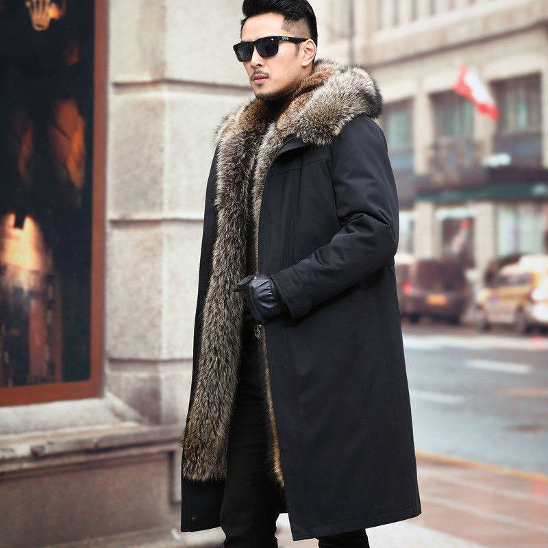 Extra heavy sable coat for men