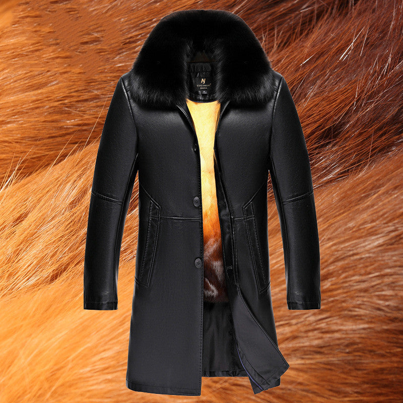 Middle-aged and elderly liner fur coat men