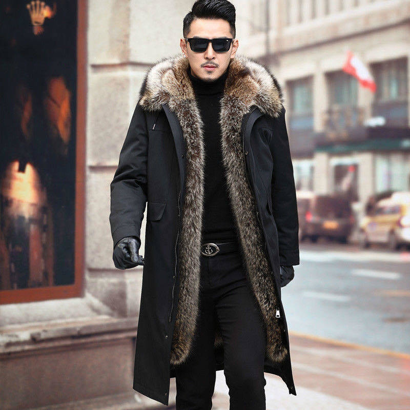 Extra heavy sable coat for men