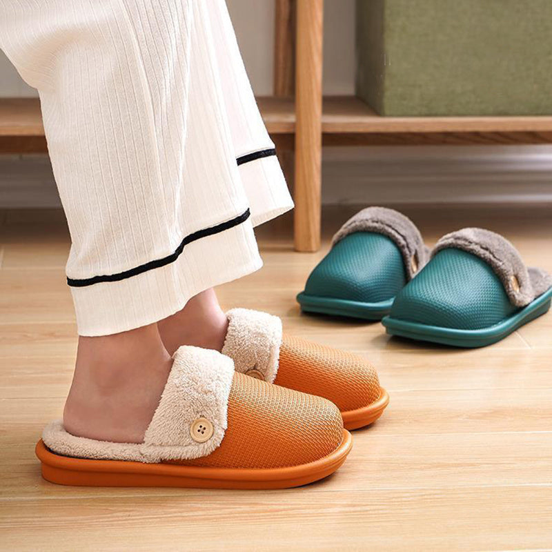 Winter Home Slippers Detachable Washable House Shoes For Women